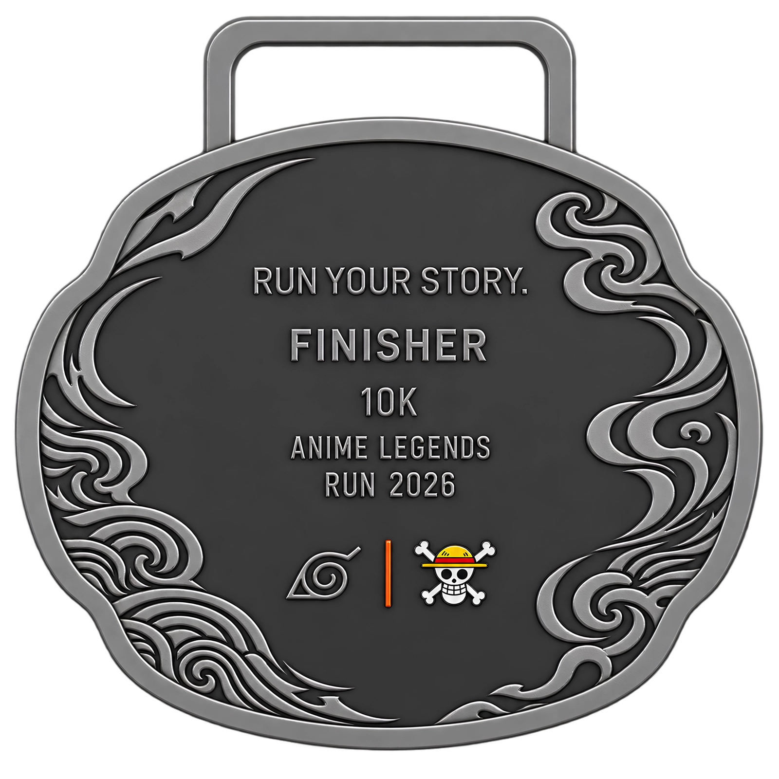Medali finisher tampak belakang kategori 10K